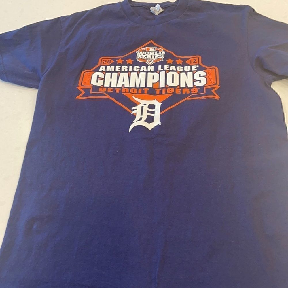 Detroit tigers American league champions World Series 2012 T-shirt Med men’s .